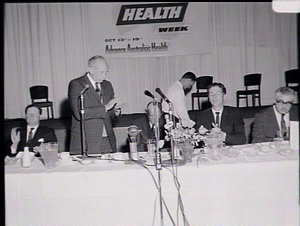 Opening of Health Week Exhibition 1963 by W Sheehan
