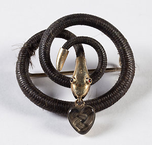 Brooch made from hair of Henry Gilbert Smith