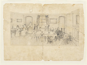 [Hawkins family drawing room, ca. 1830]
