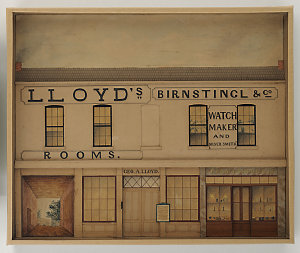 Model of premises of George A. Lloyd, 1851