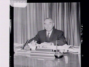 Portrait of Minister of Housing Mr A. Landa