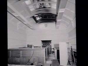 Fire damage to roof, State Library