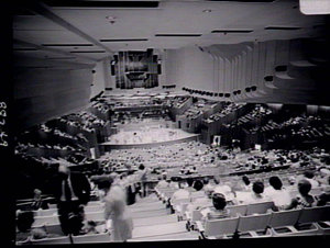 Shots of Opera House during acoustical testing