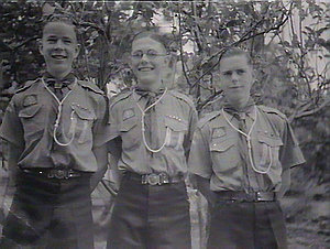 [Three Boy Scout troop leaders]