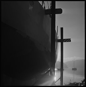 File 31: Max, sunrise at boatshed, April 1972 / photogr...