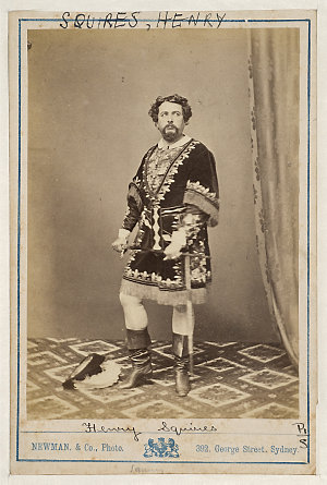 Henry Squires, American tenor, in unidentified costume,...