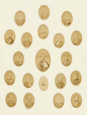 Group of portraits of aldermen and mayor, 1870?