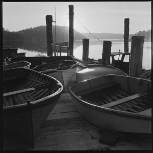 File 12: Early morning, Edie's boatshed, 1958 / photogr...