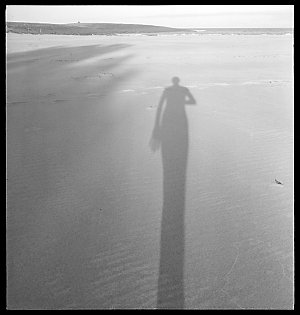 File 29: Self portrait, shadow on seascape, '38 / photo...