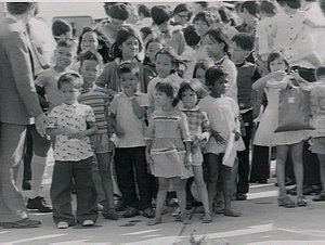 Arrival at Mascot of Vietnamese orphans