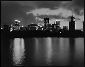 File 15: City skyline at dusk, November 1972 / photogra...