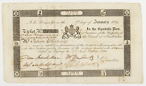 Item 640: Bank of Australia, ticket for partitioning lo...