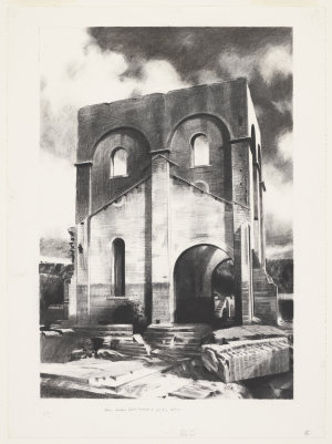 Ruins, Hoskin's Blast Furnace No. 1, undated  / drawing...