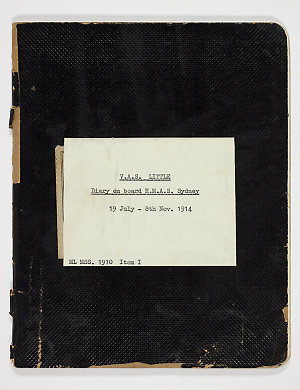 Item 01: Vivian Little diary, 29 July-8 November 1914