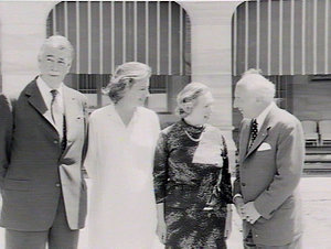 Governor & Lady Cutler with West German President Mr Sc...