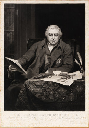 Portrait of the Right Honourable Sir Joseph Banks, Bart...