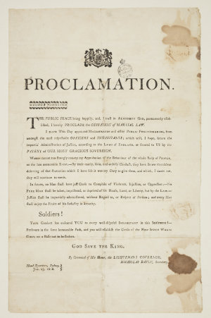 Proclamation : the public peace being happily, and I tr...