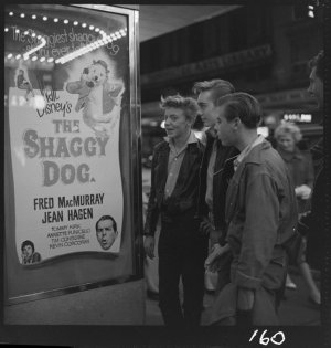 File 45: Boys at cinema "Shaggy Dog" Walt Disney, 1950s...