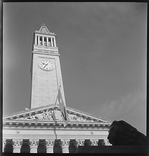 File 19: City Hall and close ups of tower, 1940s