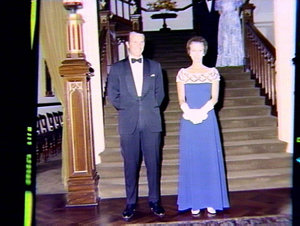 Princess Anne and Captain Mark Phillips at Govt House w...