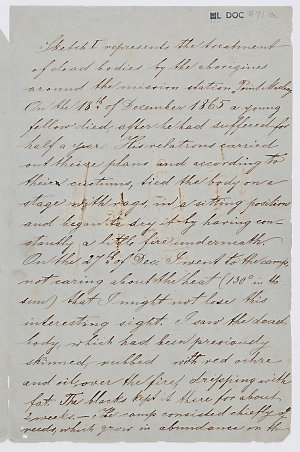 Papers relating to William Anderson Cawthorne, ca. 1865...