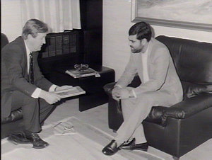 Premier Mr Barry Unsworth with new Iranian Ambassador