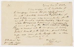 Series 23.04: Letter received by William Balmain from P...