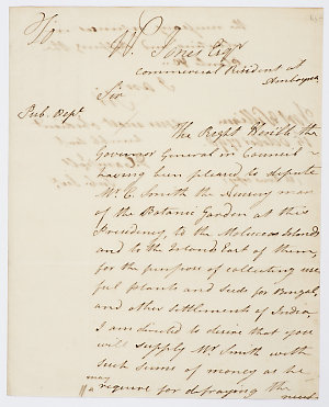 Series 20.16: Copy of a letter received by W. Jones fro...