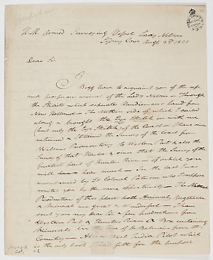 Series 23.24: Letter received by Banks from James Grant...