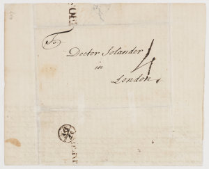 Series 06.134: Letter received by Daniel Solander from ...
