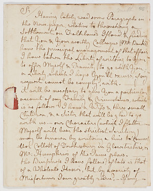 Series 06.184: Letter received by Daniel Solander from ...