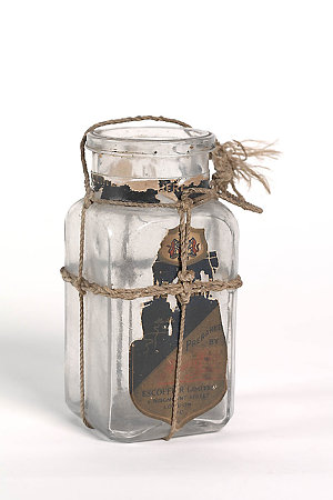 [Bottle, containing a message which was dropped from th...