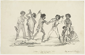 Natives of "New South Wales" 1849 - Botany Bay Tribe / ...