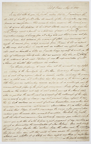 Series 65.34: Letter received by Banks from Matthew Fli...
