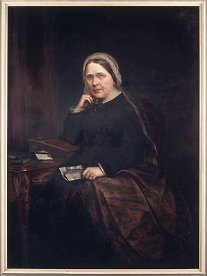 Sarah Osborne, [ca. 1860] / oil portrait