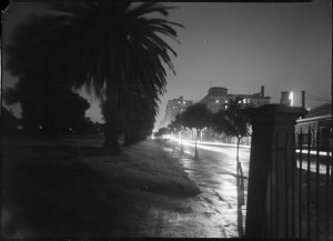 File 01: Macquarie St by night, 1940s / photographed by...