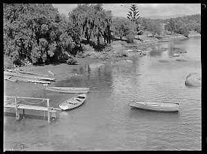 Boats on river. Whole row today, 1958 / photographs by ...