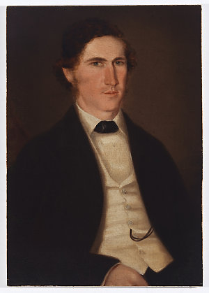 [Unidentified male, ca. 1850] / oil portrait by Joseph ...