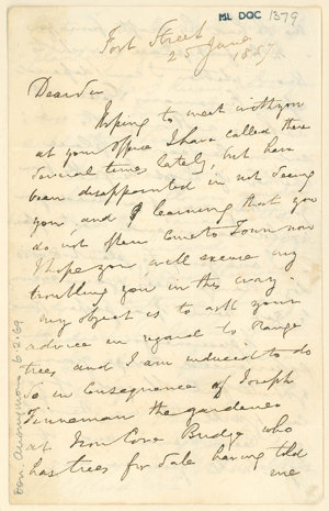 B. C. Rodd - letter received from Thomas Walker, 25 Jun...