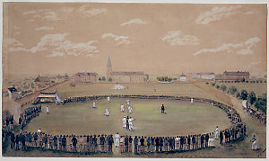 Hyde Park - the old days of merry Cricket Club matches,...