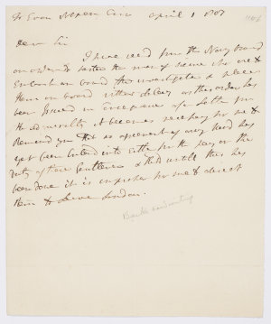 Series 63.41: Copy of a letter received by Evan Nepean ...