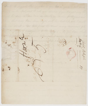Series 46.05: Letter received by Banks from William Bli...