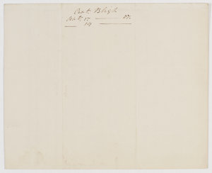 Series 46.03: Letter received by Banks from William Bli...