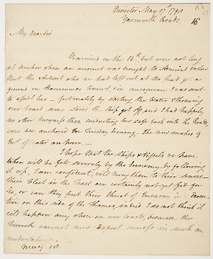 Series 58.17: Letter received by Banks from William Bli...