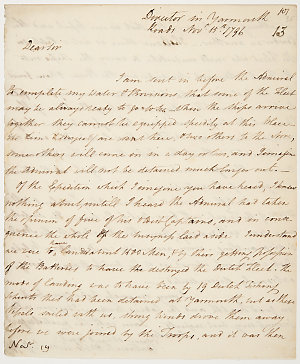 Series 58.10: Letter received by Banks from William Bli...