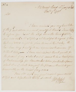 Series 46.06: Letter received by Banks from William Bli...