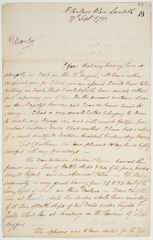 Series 58.18: Letter received by Banks from William Bli...