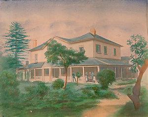 Kellett House, Sydney, c.1876 / hand-coloured photograp...