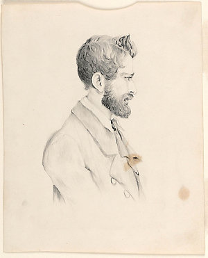 Ludwig Leichhardt / portrait drawn by Isobel Fox