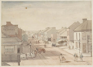 York Street looking north from Market Street, 1849 / by...